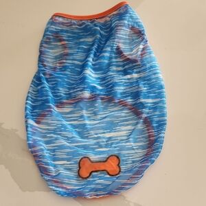 Blue and Orange Dog Shirt